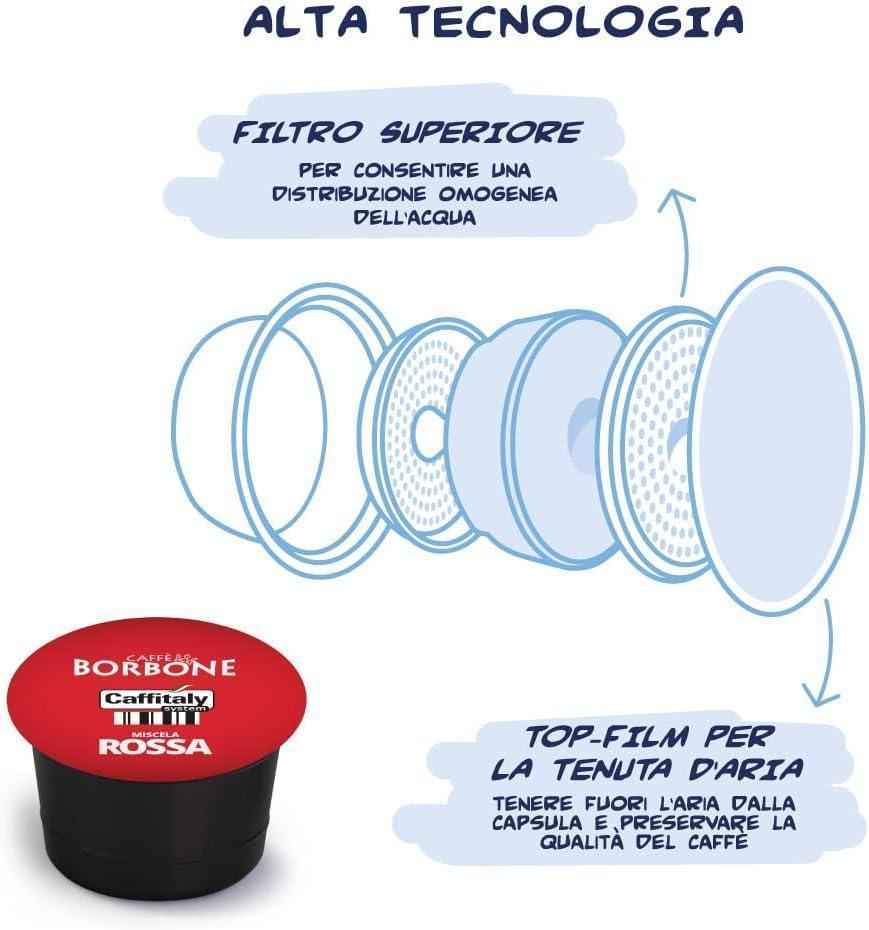 Capsule Compatibili Caffitaly – Borbone Miscela Rossa – 48 pezzi