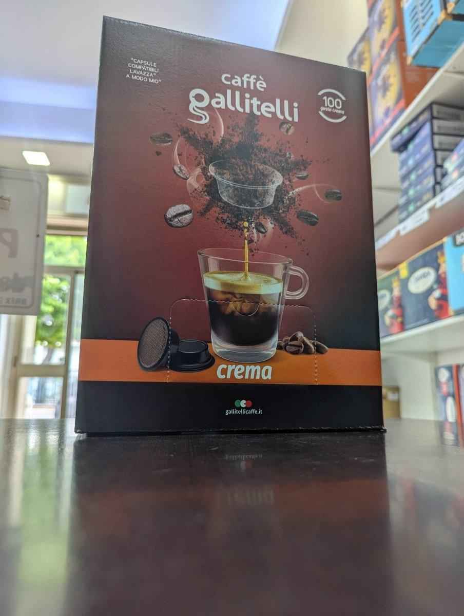 100 Capsule Compatibili Lavazza A Modo Mio – Caffè Gallitelli Miscela Crema