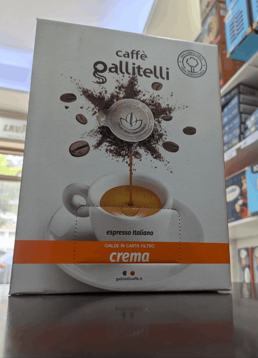 150 Cialde ESE 44mm – Caffè Gallitelli Miscela Crema