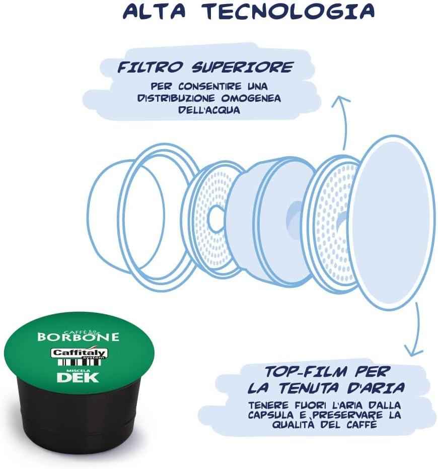 Capsule Compatibili Caffitaly – Borbone Dek (Decaffeinato) – 48 pezzi