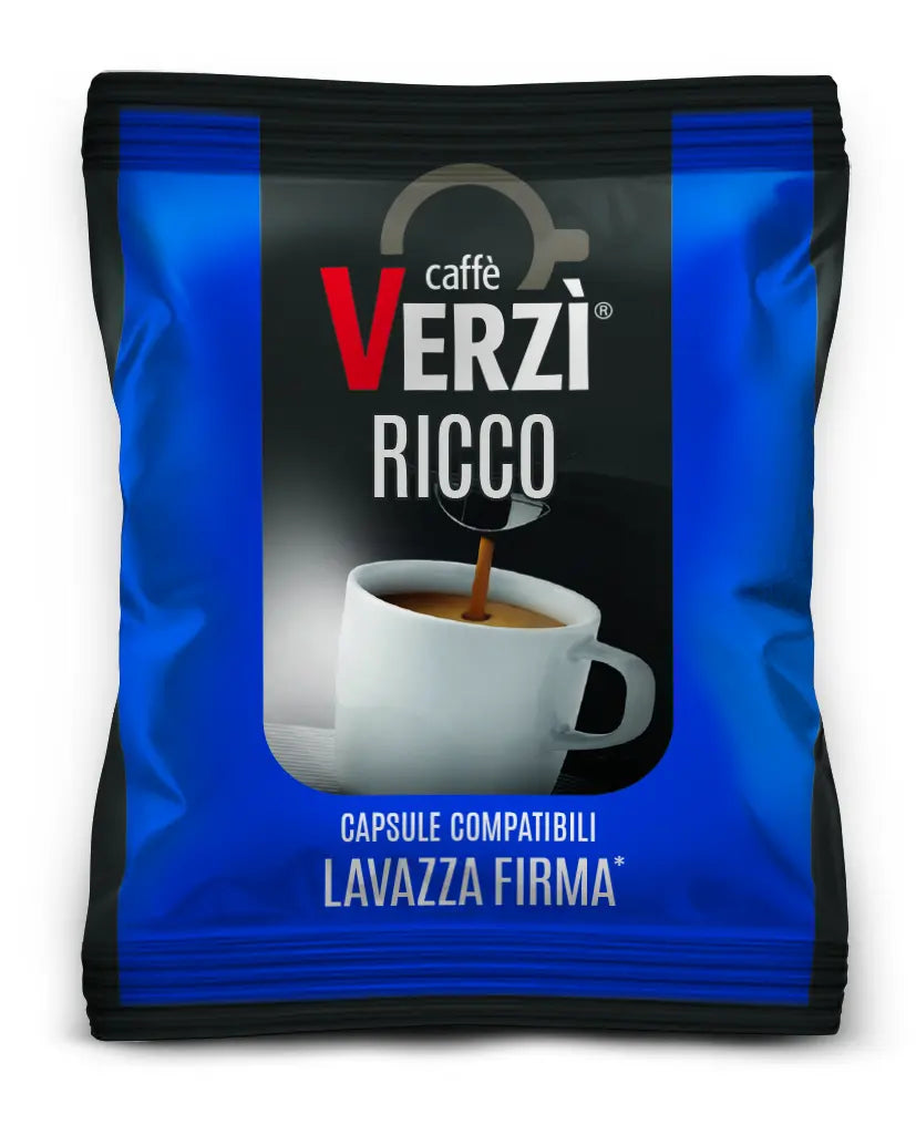 Capsule Firma Ricco Verzì – Caffè Corposo e Cremoso, 80 Capsule Compatibili