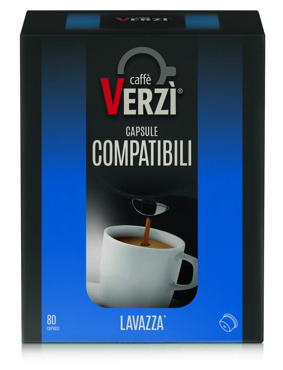 Capsule Firma Ricco Verzì – Caffè Corposo e Cremoso, 80 Capsule Compatibili