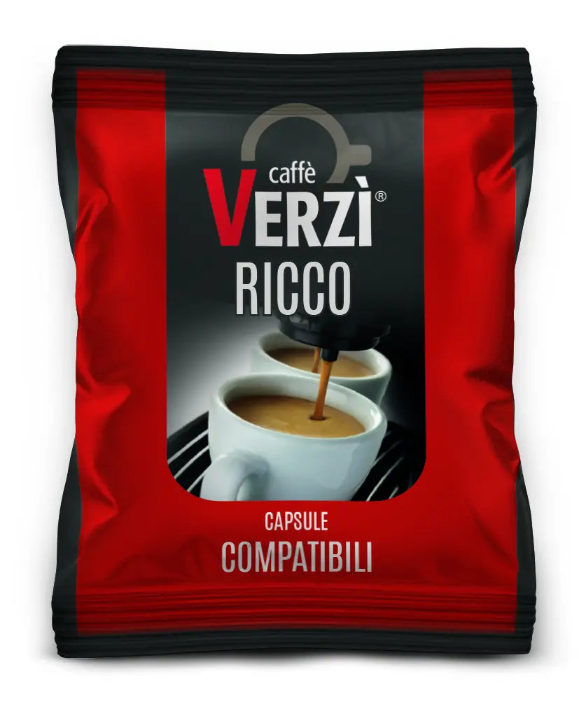 Capsule Point Esse Ricco Verzì – Caffè Intenso e Cremoso, Compatibili Point - ESSE