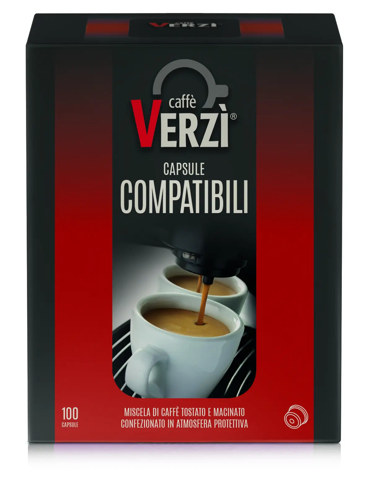 Capsule Domo Ricco Verzì – Caffè Corposo e Cremoso, 100 Capsule Compatibili
