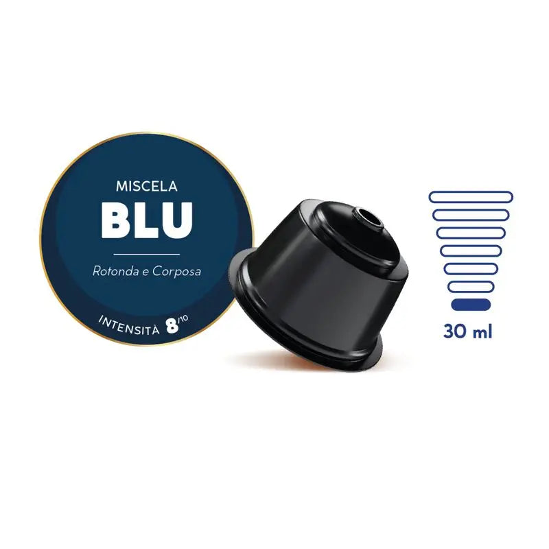Caffè Borbone Blu – 50 Capsule Compatibili Dolce Gusto | Gusto Equilibrato e Cremoso - 7000 Caffè
