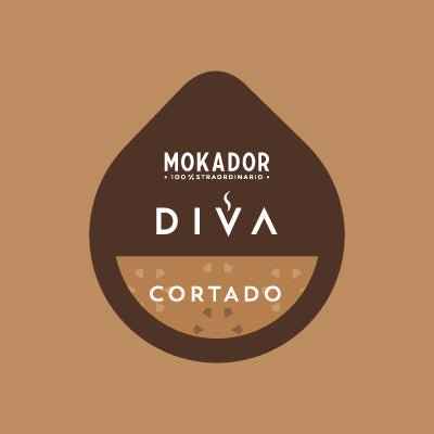 Capsule Cortado Mokador Diva – Bevanda al Caffè e Latte (25 Pezzi)