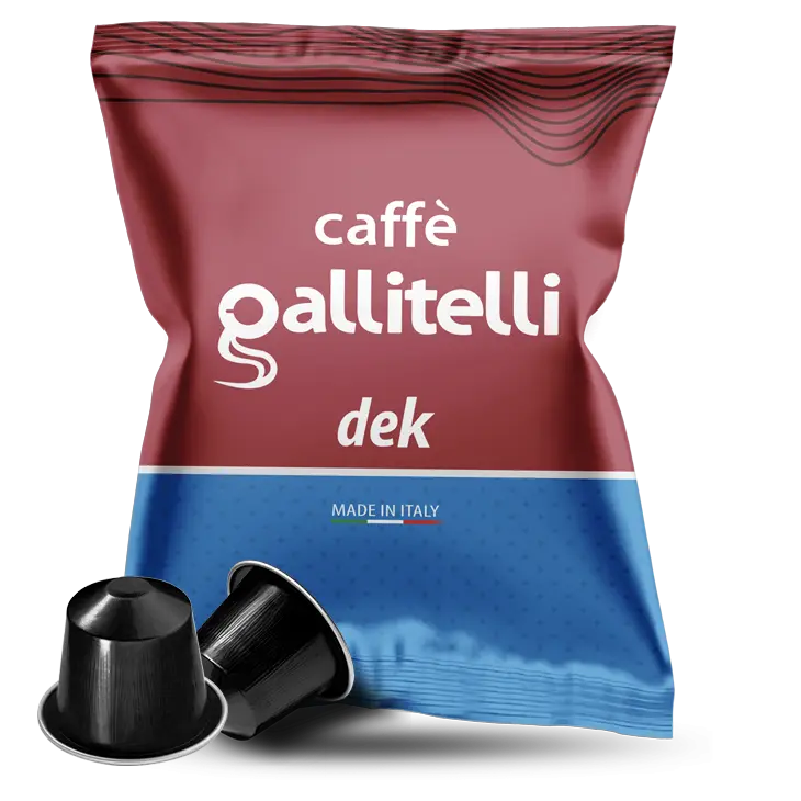 100 Capsule Gallitelli Dek compatibile Nespresso® - 7000 Caffè