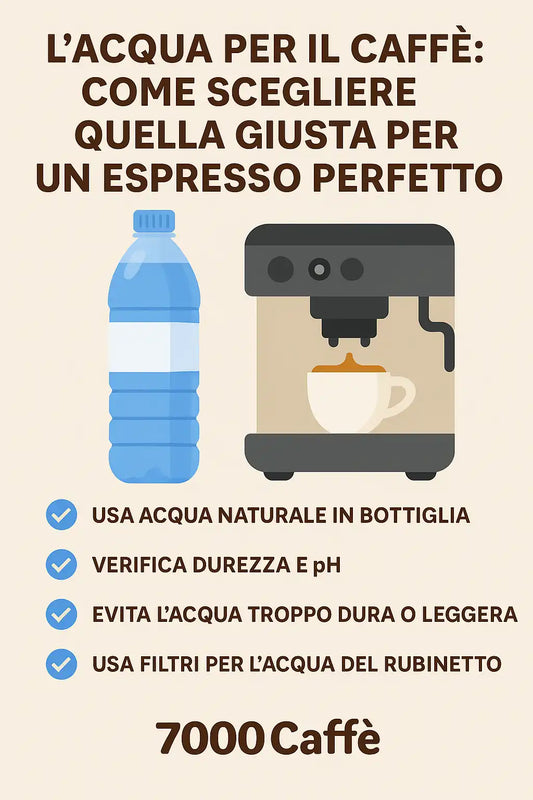 L’acqua per il caffè: come scegliere quella giusta per un espresso perfetto - 7000 Caffè