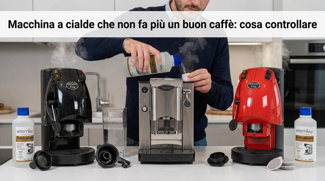 Macchina a cialde che non fa più un buon caffè: cosa controllare