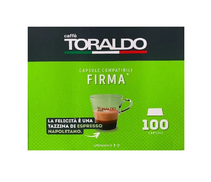 Caffè Toraldo - 100 Capsule Compatibili Lavazza Firma - Miscela Cremosa
