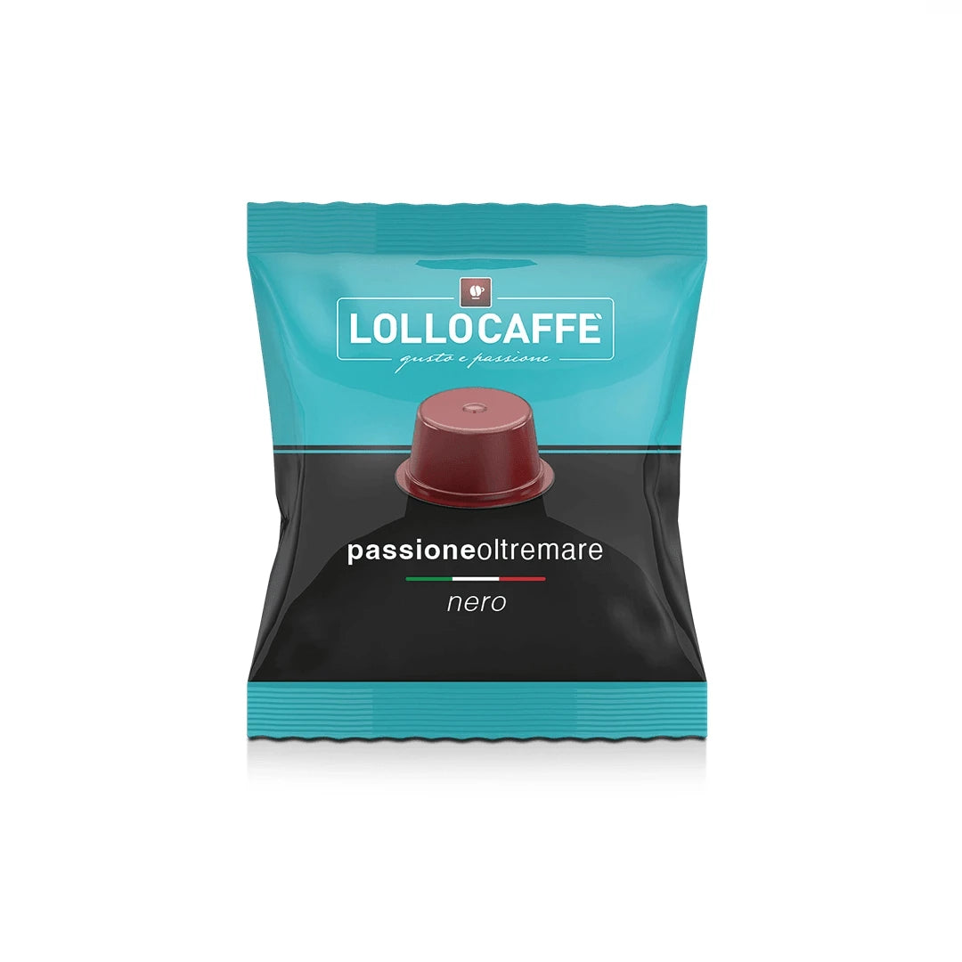 100 Capsule Lollo Caffè Compatibili Lavazza BLUE*/IN BLACK* PassioneOltremare  Miscela NERA