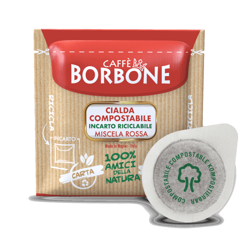 150 Cialde ESE 44 mm Caffè Borbone Miscela ROSSA - 7000 Caffè 