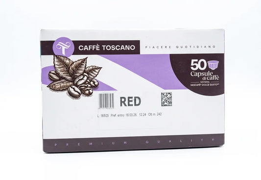 Caffè Toscano Miscela Red - 50 Capsule Compatibili Dolce Gusto