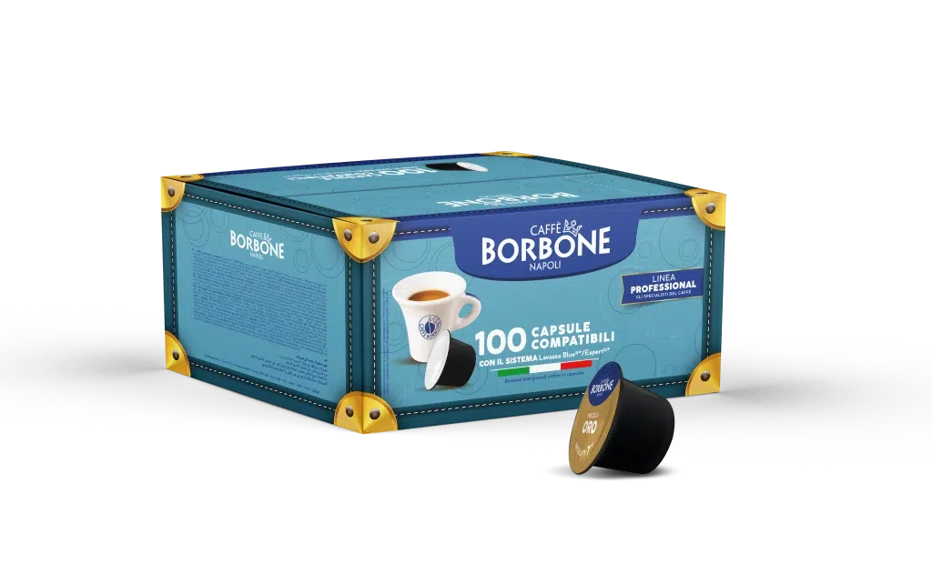 Caffè Borbone Miscela Oro – 100 Capsule Compatibili Lavazza Blue e In Black - 7000 Caffè