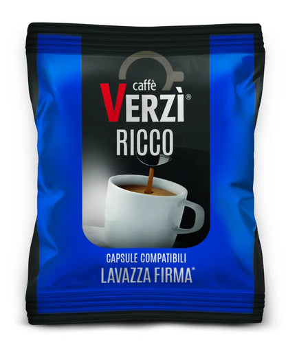 Capsule Firma Ricco Verzì – Caffè Corposo e Cremoso, 80 Capsule Compatibili