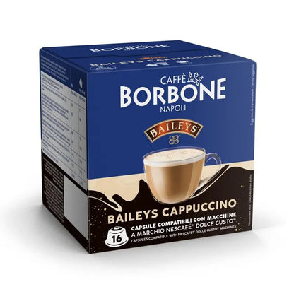 16 Capsule Borbone BAILEYS (cappuccino) – Compatibili Dolce Gusto - 7000 Caffè