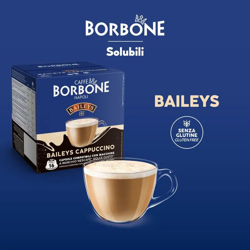 16 Capsule Borbone BAILEYS (cappuccino) – Compatibili Dolce Gusto - 7000 Caffè