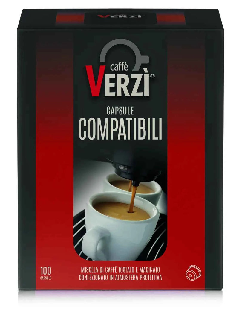 Capsule Domo Ricco Verzì – Caffè Corposo e Cremoso, 100 Capsule Compatibili