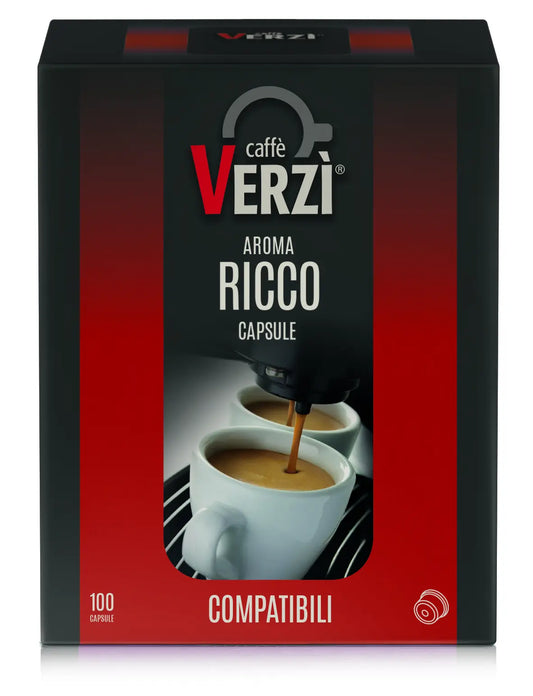 Capsule Point Esse Ricco Verzì – Caffè Intenso e Cremoso, Compatibili Point - ESSE