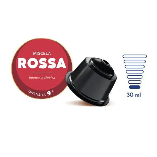 Caffè Borbone Rossa – 50 Capsule Compatibili Dolce Gusto | Gusto Forte e Deciso - 7000 Caffè