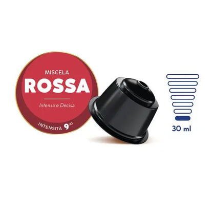 Caffè Borbone Rossa – 50 Capsule Compatibili Dolce Gusto | Gusto Forte e Deciso - 7000 Caffè
