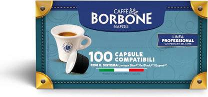 Caffè Borbone Miscela Rossa - 100 Capsule Compatibili Lavazza Blue® e In Black®