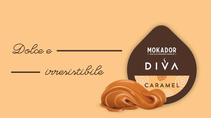 25 Capsule CARAMEL sistema Mokador DIVA - 7000 Caffè 