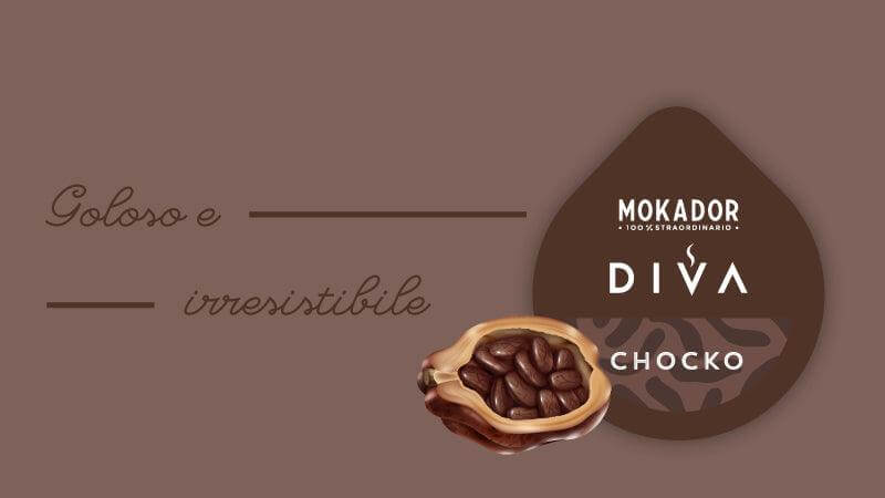 25 Capsule CHOKO sistema Mokador DIVA - 7000 Caffè 