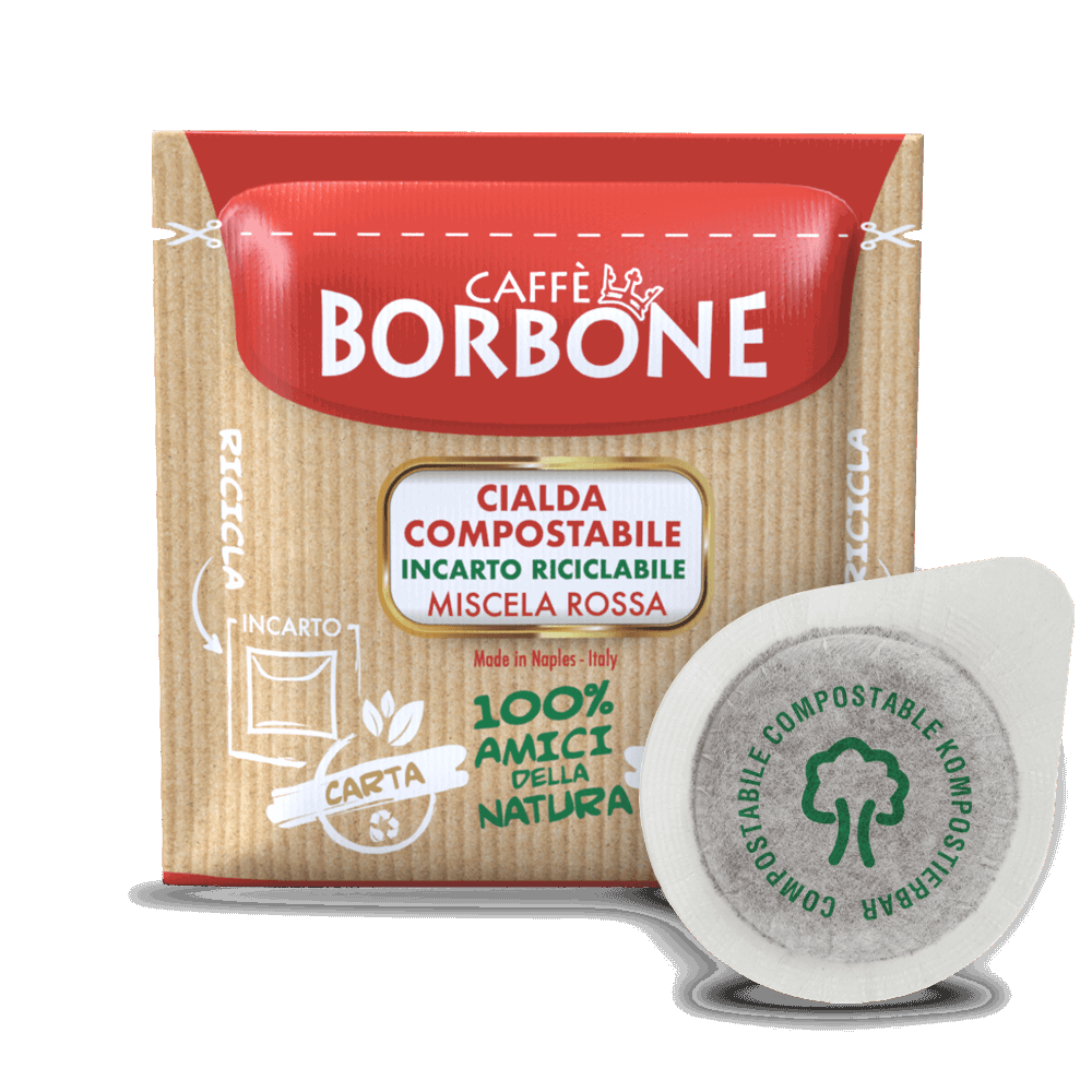 150 Cialde ESE 44 mm Caffè Borbone Miscela ROSSA - 7000 Caffè 