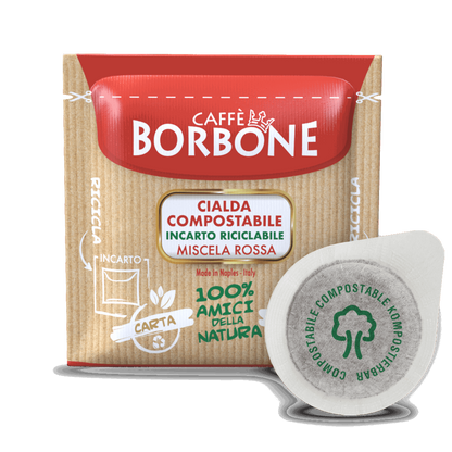 150 Cialde ESE 44 mm Caffè Borbone Miscela ROSSA - 7000 Caffè 