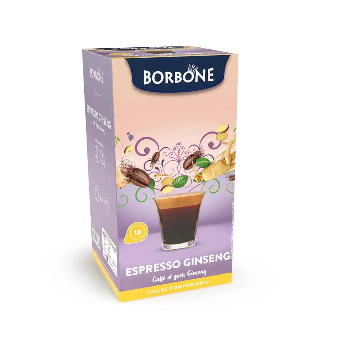 18 Cialde Borbone Caffè al Ginseng – Senza glutine e lattosio