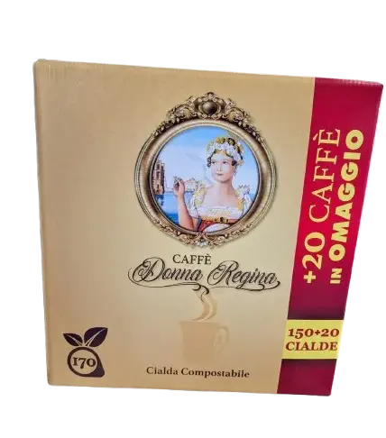 150 Cialde Donna Regina ESE 44mm + 20 Omaggio – Forte Napoletano - 7000 Caffè