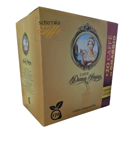 150 Cialde Donna Regina ESE 44mm + 20 Omaggio – Forte Napoletano - 7000 Caffè