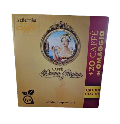 150 Cialde Donna Regina ESE 44mm + 20 Omaggio – Forte Napoletano - 7000 Caffè