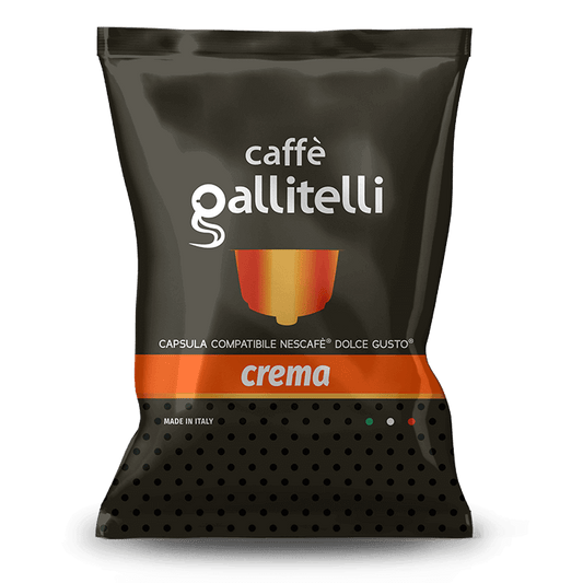 50 Capsule Compatibili Dolce Gusto Caffè Gallitelli miscela Crema - 7000 Caffè 