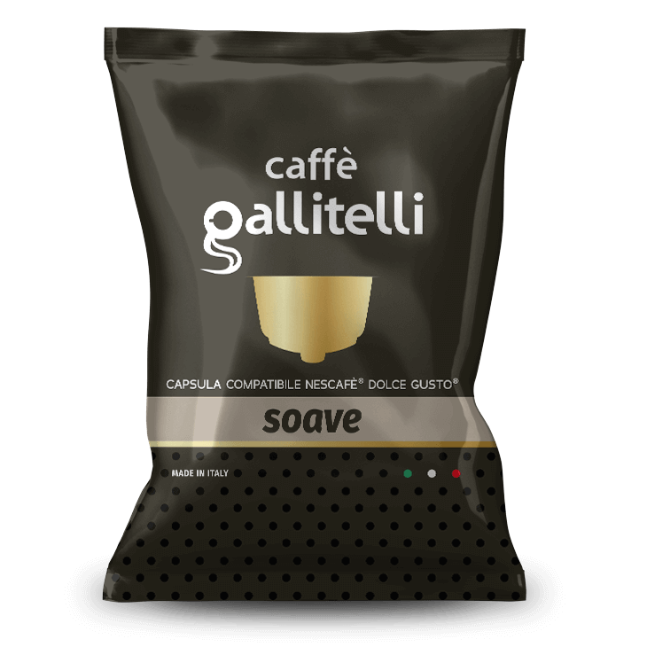 50 Capsule Compatibili Dolce Gusto Caffè Gallitelli miscela Soave - 7000 Caffè 