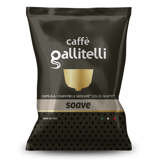 50 Capsule Compatibili Dolce Gusto Caffè Gallitelli miscela Soave - 7000 Caffè 