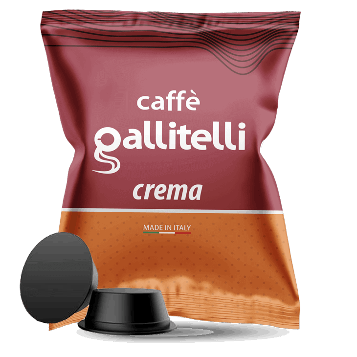 100 Capsule Compatibili Lavazza a Modo Mio Caffè Gallitelli miscela Crema - 7000 Caffè 