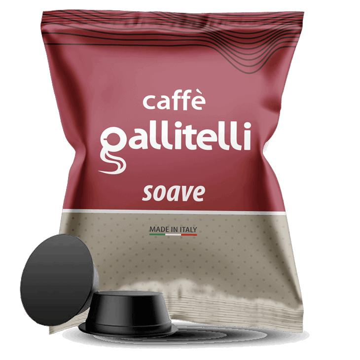 100 Capsule Compatibili Lavazza a Modo Mio Caffè Gallitelli miscela Soave - 7000 Caffè 