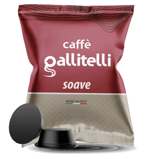 100 Capsule Compatibili Lavazza a Modo Mio Caffè Gallitelli miscela Soave - 7000 Caffè 