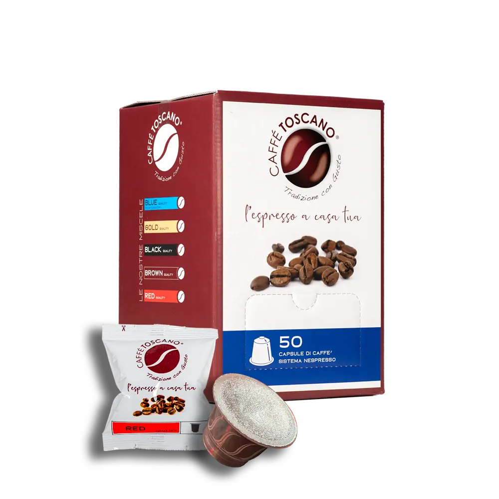 50 Capsule Caffè Toscano Miscela RED compatibili Nespresso - 7000 Caffè