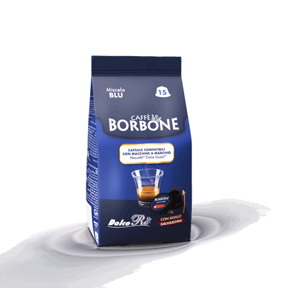 90 Capsule Borbone Compatibili con macchine da caffè Nescafè®* Dolce Gusto®* Miscela BLU - 7000 Caffè 