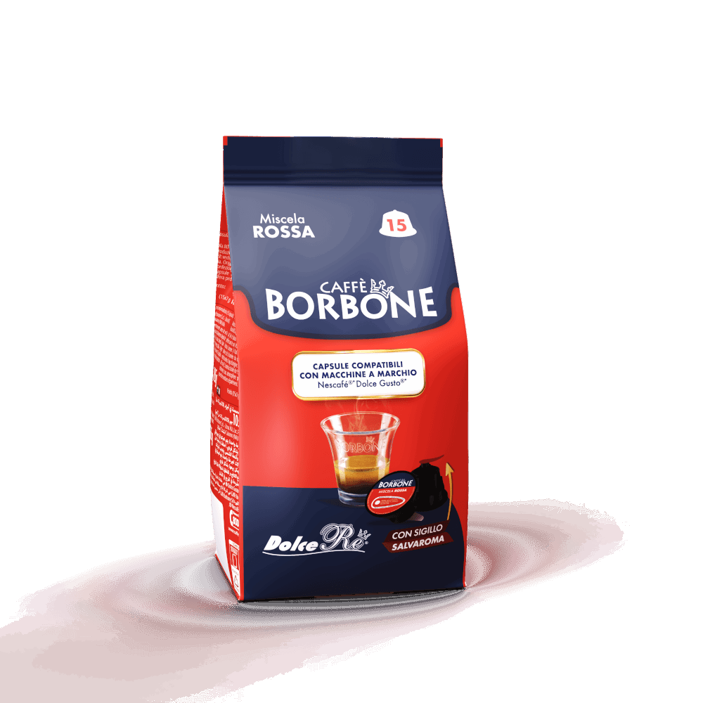 90 Capsule Borbone Compatibili con macchine da caffè Nescafè®* Dolce Gusto®* Miscela ROSSA - 7000 Caffè 