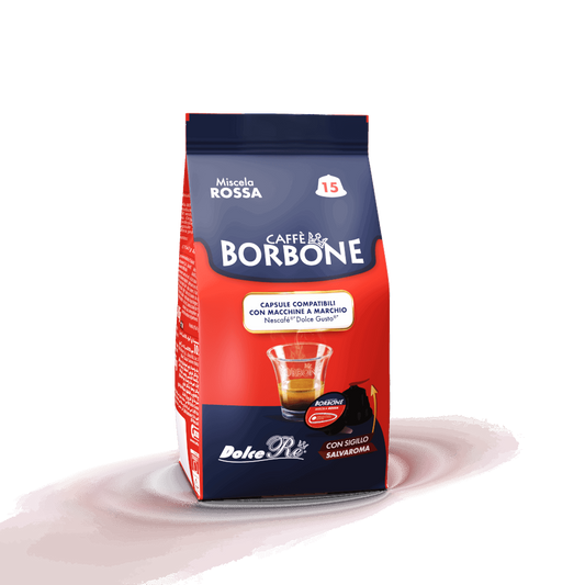 90 Capsule Borbone Compatibili con macchine da caffè Nescafè®* Dolce Gusto®* Miscela ROSSA - 7000 Caffè 