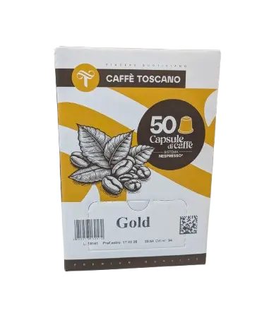 Caffè Toscano Gold – 50 Capsule Compatibili Nespresso®
